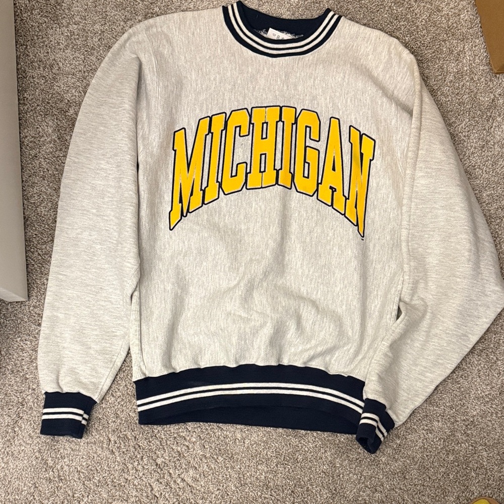 University of Michigan Vintage Crew Neck Sweatshirt